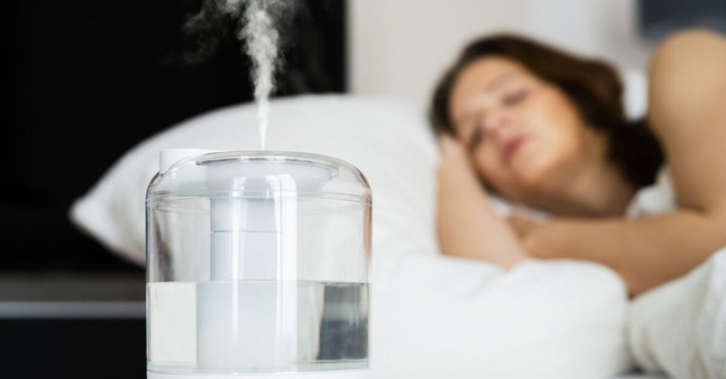 How can humidifiers help with dry skin?